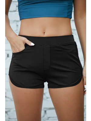 Schwarze Klettverschluss-Fronttasche Comfort Boy Short