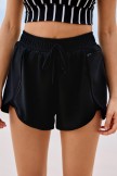 Black ZipPocket Stylish Athletic Short