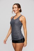 Scoop Neck Sporty Tankini Set