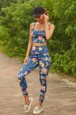 Floral Print Sporty Yoga Set