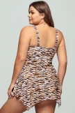 Handkerchiefhem V Neck Swimdress