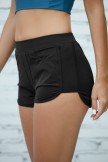 Black Velcro Front Pocket Comfort Boy Short