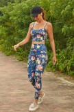 Floral Print Sporty Yoga Set