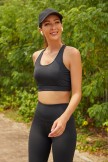 Solid Black Sporty Yoga Set